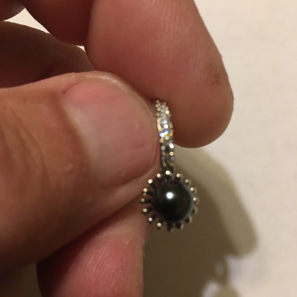 Fashion Jewelry Drop Earrings Women Created black Pearl Wedding Gifts A Pair